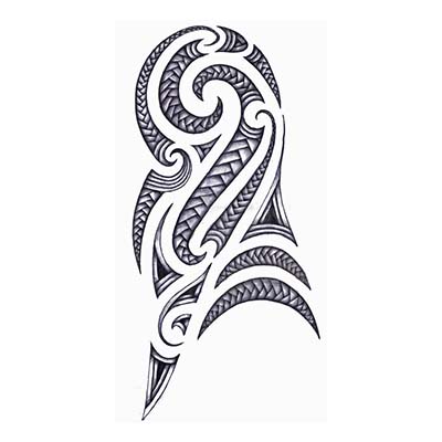 Maori designs Fake Temporary Water Transfer Tattoo Stickers NO.10418
